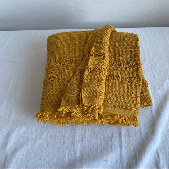 Time & Tru Golden Mustard Woven Scarf - Picture 10 of 10